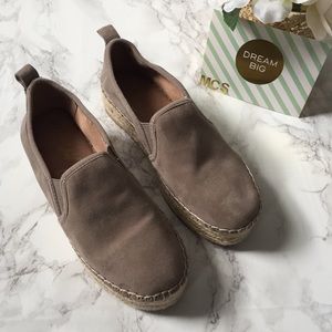 Sam Edelman | Carrin putty taupe suede espadrilles